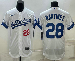 Men's Los Angeles Dodgers #28 JD Martinez Number White 2022 City Connect Flex Base Stitched Jersey,We sell and wholesale Men's Los Angeles Dodgers #28 JD Martinez Number White 2022 City Connect Flex Base Stitched Jersey on line form chian!